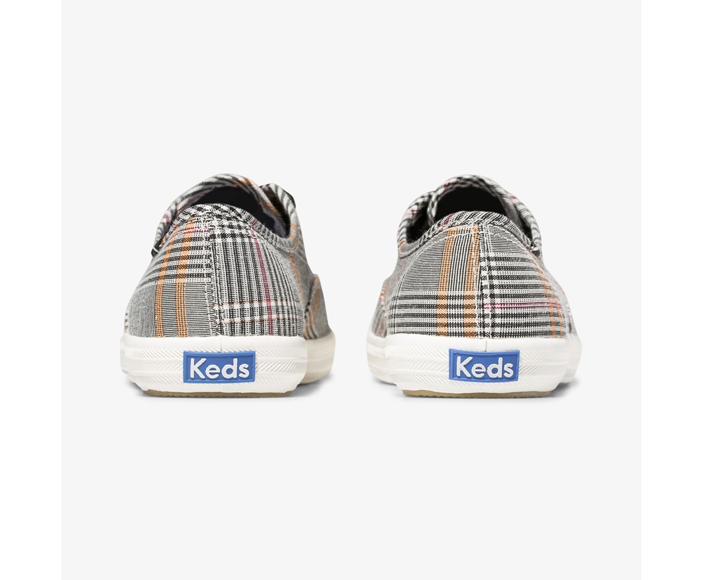 Tenis Keds Mujer Negros/Multicolor - Champion Plaid - 2930-FIQUD